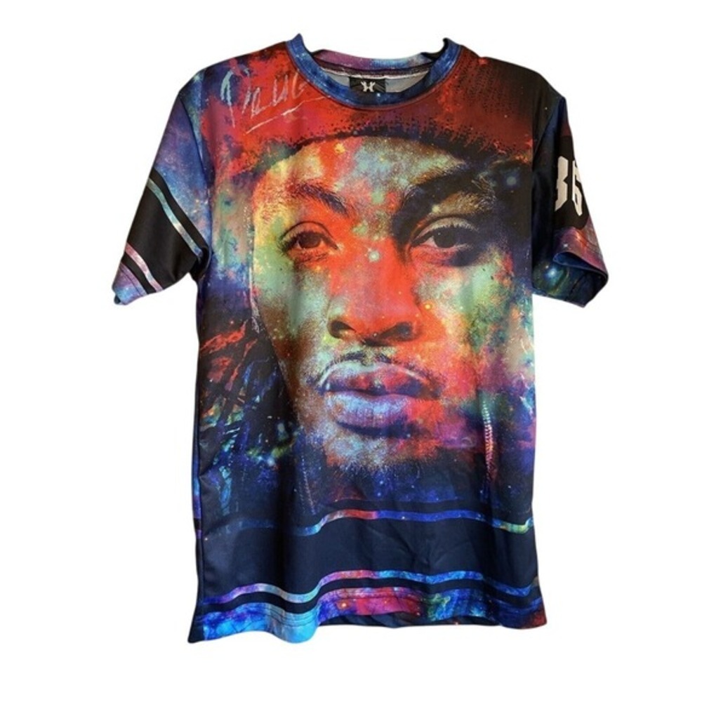 HK Army Paintball Jersey T Shirt Drug Men's Small S Run Cities 86 Psychedelic